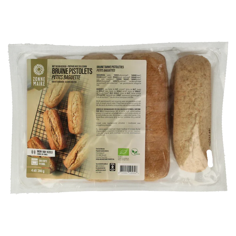 Zonnemaire Pistolet bruin bio 280 Gram