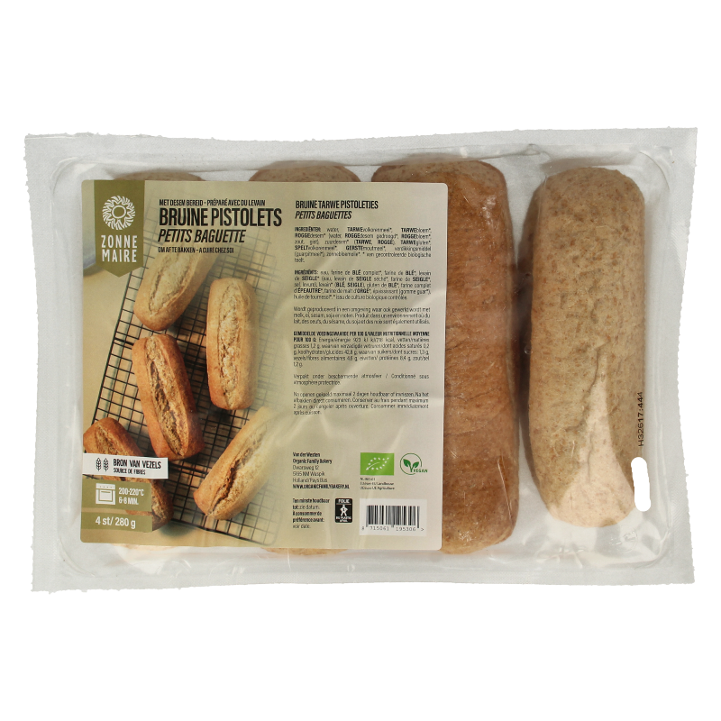 Zonnemaire Pistolet bruin bio 280 Gram