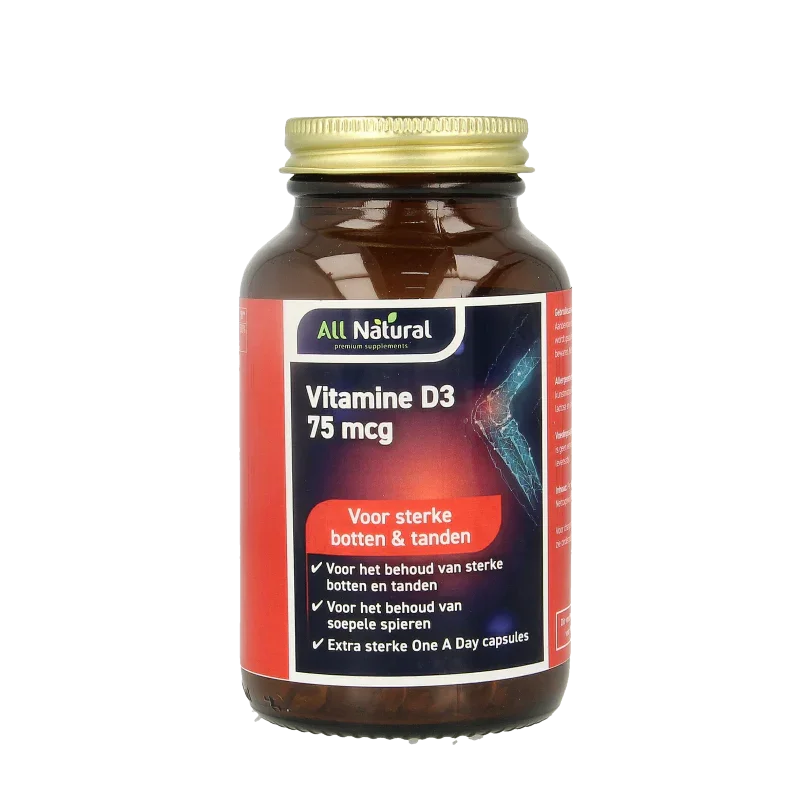 All Natural Vitamine D3 75mcg 30 Capsules