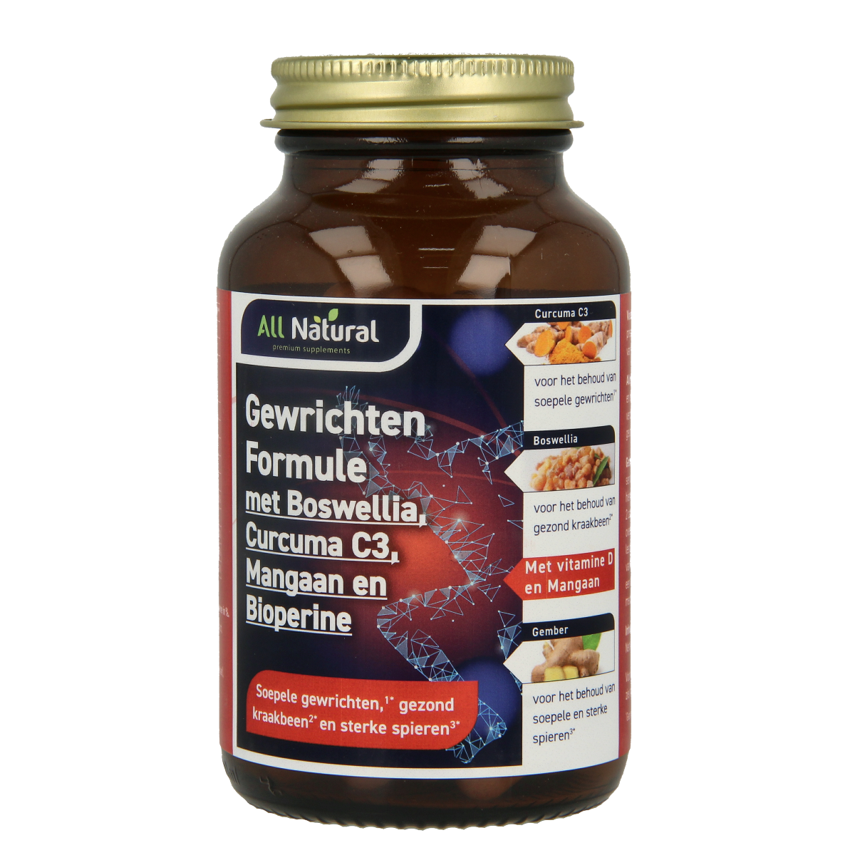 All Natural Gewrichten formule 84.00 Vegetarische capsules