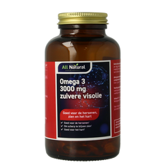 All Natural Omega 3 3000mg zuivere visolie 100 Capsules
