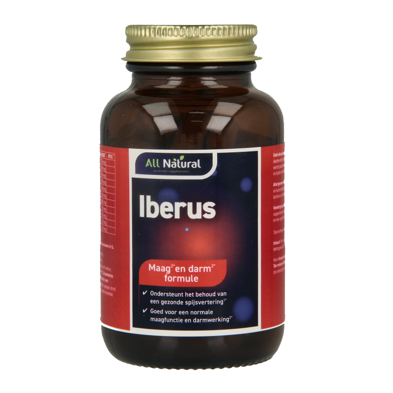 All Natural Iberus maag darm formule 60 Vegetarische capsules