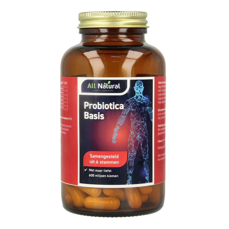 All Natural Probiotica basis 120 Vegetarische capsules