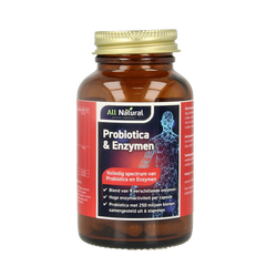 All Natural Probiotica & enzymen 60 Vegetarische capsules