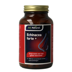All Natural Echinacea forte plus cats claw 120 Vegetarische capsules