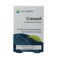 Springfield Cranaxil cranberry 500mg 30.00 Vegetarische capsules
