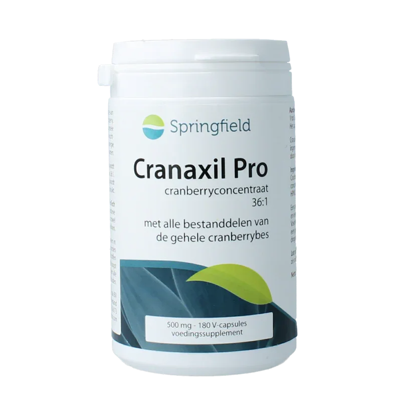 Springfield Cranaxil pro cranberry concentrate 500mg 180 Capsules