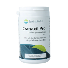 Springfield Cranaxil pro cranberry concentrate 500mg 180 Capsules