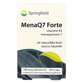 Springfield MenaQ7 Forte vitamine K2 180 mcg 30 Vegetarische capsules
