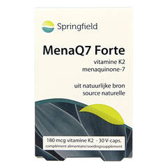 Springfield MenaQ7 Forte vitamine K2 180 mcg 30 Vegetarische capsules