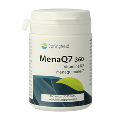 Springfield MenaQ7-360 vitamine K2 360 mcg 30 Vegetarische capsules