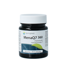 Springfield MenaQ7-360 vitamine K2 360 mcg 30 Vegetarische capsules