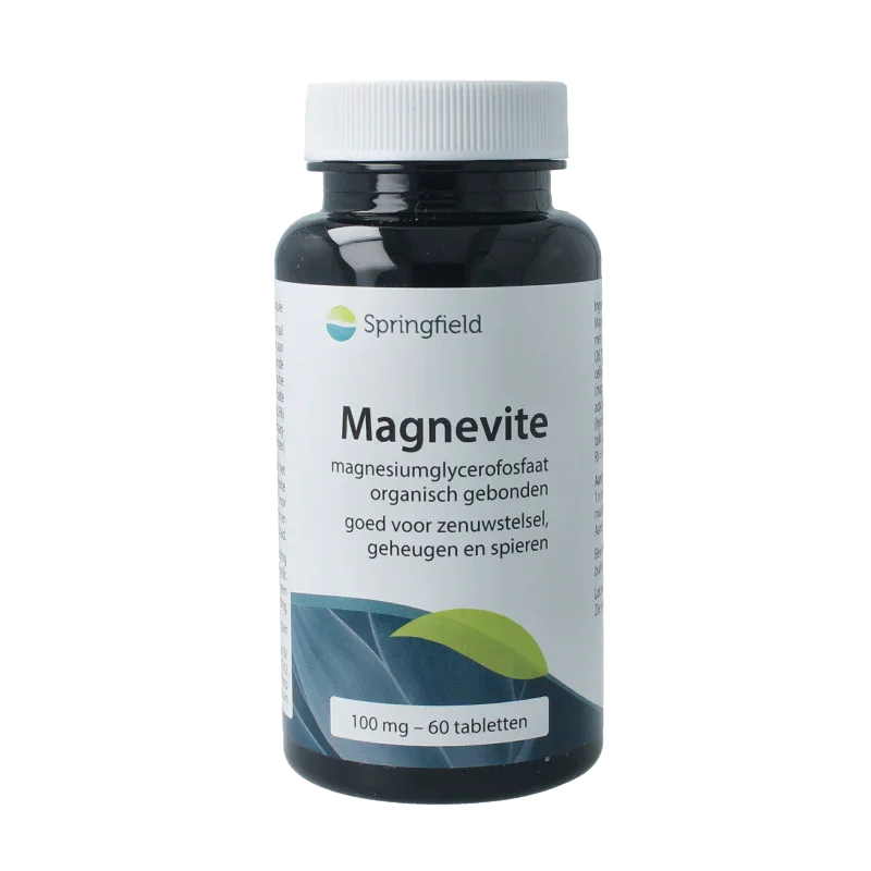 Springfield Magnevite magnesium glycerofosfaat 100 mg 60 Tabletten