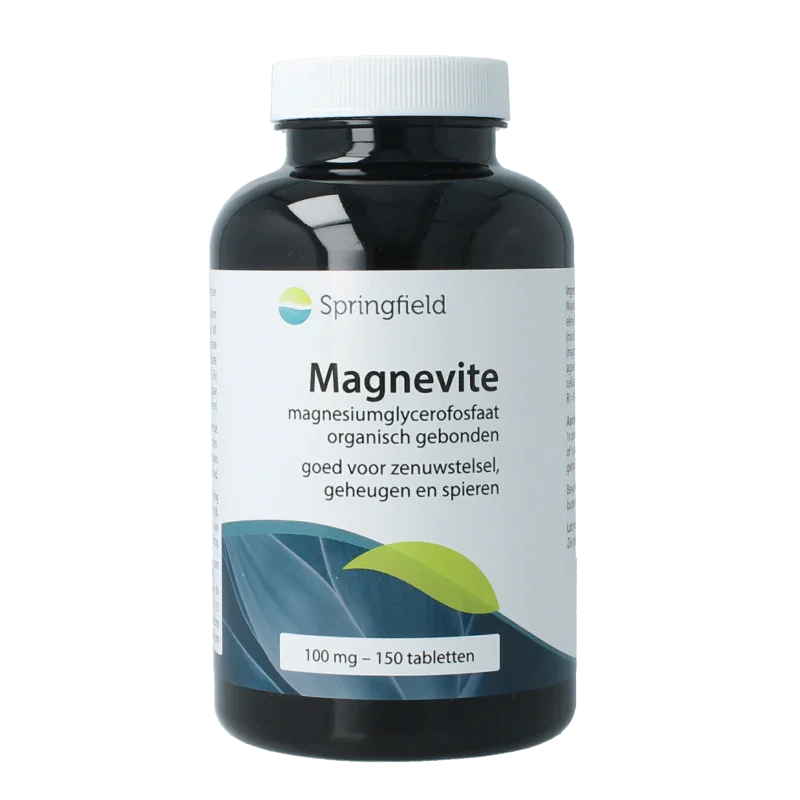 Springfield Magnevite magnesium glycerofosfaat 100 mg 150 Tabletten