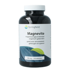 Springfield Magnevite magnesium glycerofosfaat 100 mg 150 Tabletten