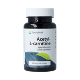 Springfield Acetyl-L-Carnitine 500mg 60.00 Vegetarische capsules
