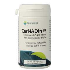 Springfield Cernadin SR nicotinamide & D-ribose 760mg 60 Tabletten