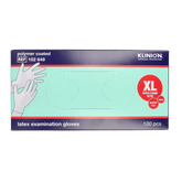 Klinion Onderzoekshandschoen prot latex maat XL poedervrij 100 Stuks