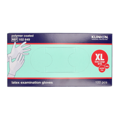Klinion Onderzoekshandschoen prot latex maat XL poedervrij 100 Stuks