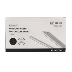 Medispo Wattendrager hout naakt 15cm 1000 Stuks