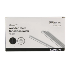 Medispo Wattendrager hout naakt 15cm 1000 Stuks