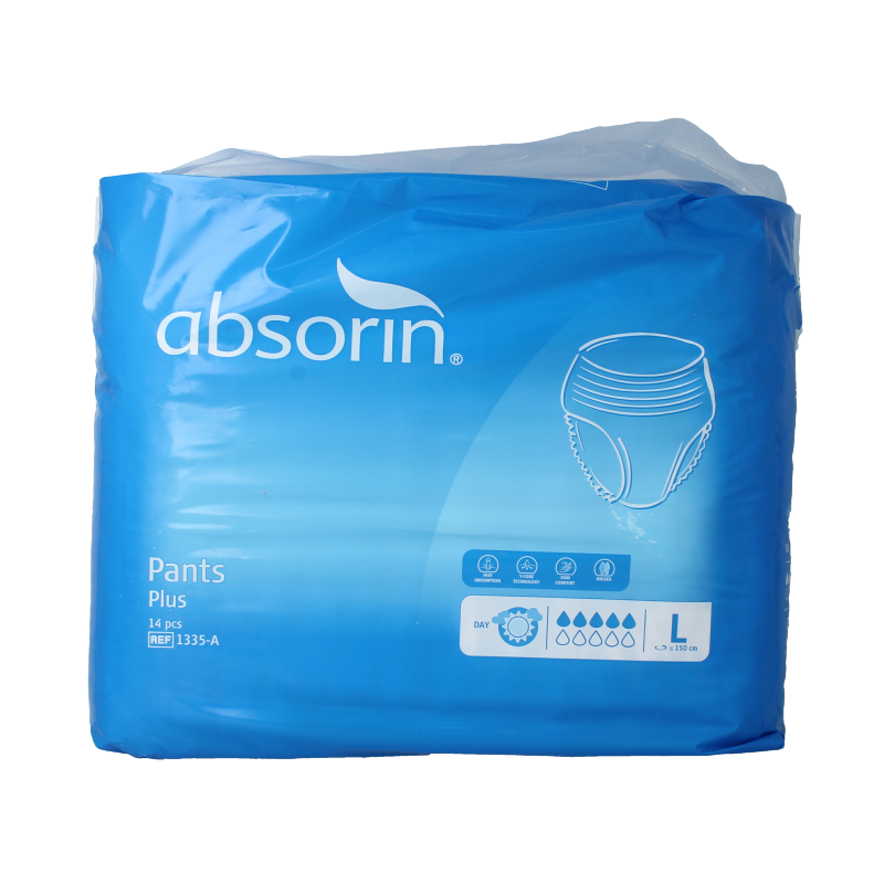 Absorin Pants plus L 14.00 Stuks