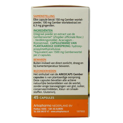 Arkocaps Gember 45 Capsules