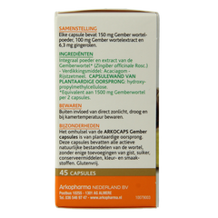 Arkocaps Gember 45.00 Capsules
