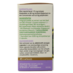 Arkocaps Artisjok bio 45.00 Capsules