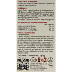 Arkocaps Ginkgo bio 150.00 Capsules