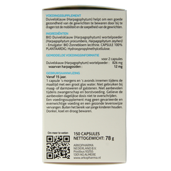 Arkocaps Duivelsklauw bio 150.00 Capsules