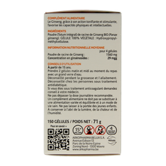 Arkocaps Ginseng bio 150.00 Capsules