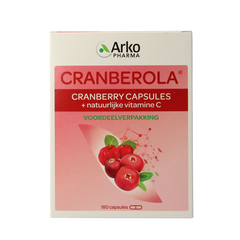 Cranberola Cranberry capsules 180.00 Vegetarische capsules