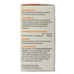 Arkocaps Damiana 45.00 Capsules
