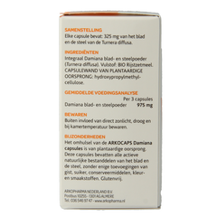 Arkocaps Damiana 45.00 Capsules