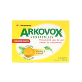 Arkovox Honing citroen keelpastilles 8 Pastilles