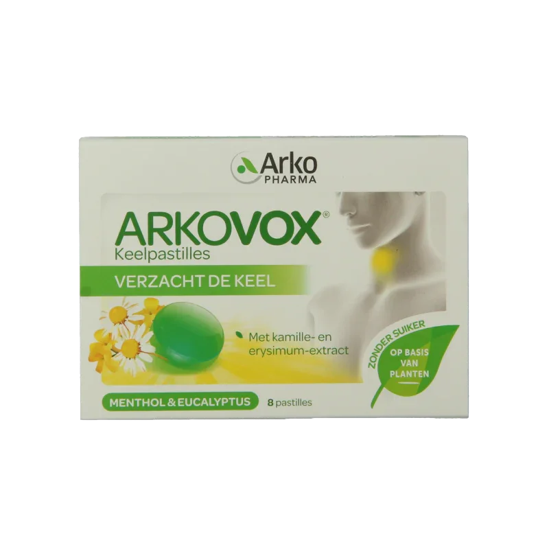 Arkovox Menthol eucalyptus keelpastilles 8 Pastilles