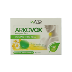 Arkovox Menthol eucalyptus keelpastilles 8 Pastilles