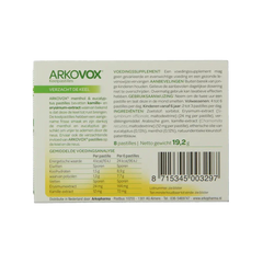 Arkovox Menthol eucalyptus keelpastilles 8.00 Pastilles