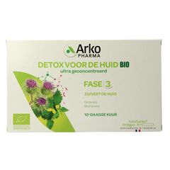 Arkofluids Detox huid bio 10 Ampullen