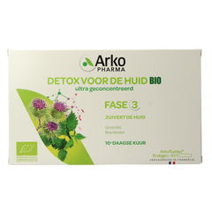 Arkofluids Detox huid bio 10 Ampullen