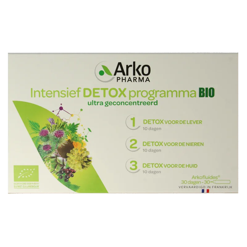 Arkofluids Bio detox 30 dagen kuur 30 Ampullen