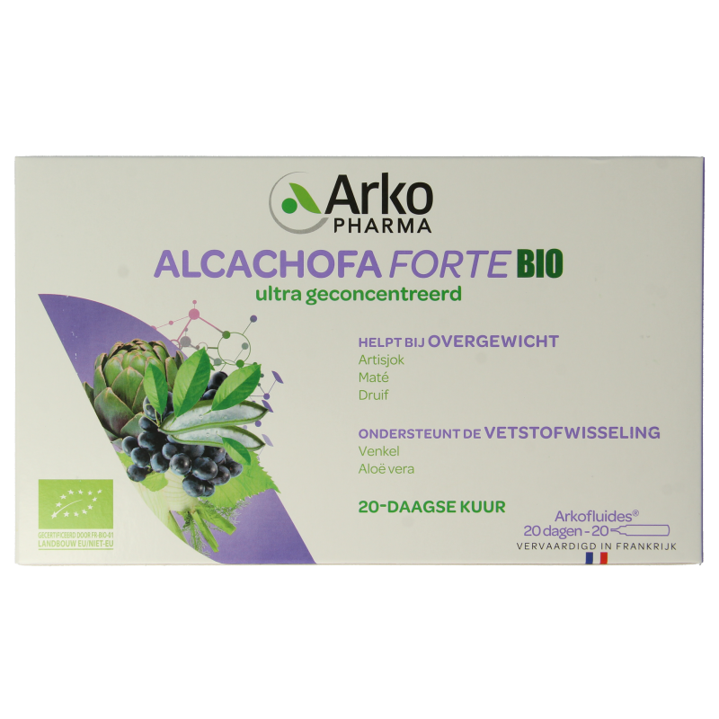 Arkofluids Alcachofa forte bio 20 Ampullen