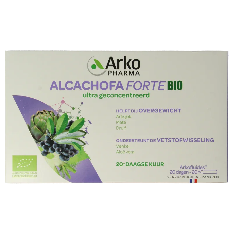 Arkofluids Alcachofa forte bio 20 Ampullen