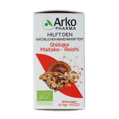 Arkocaps Reishi shiitake maitake bio 40.00 Capsules