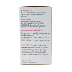 Arkocaps Borage olie 180.00 Capsules