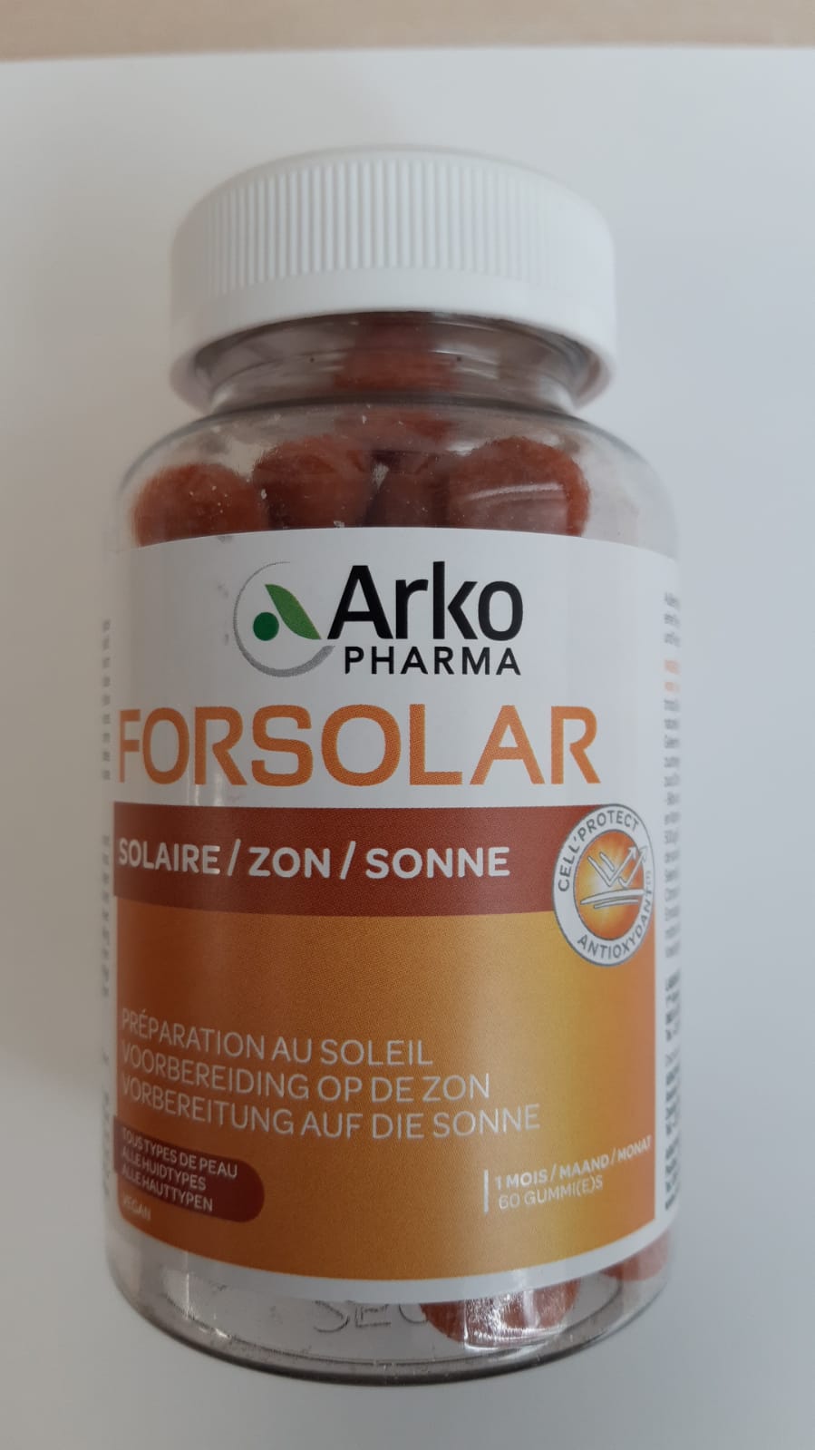 Arkopharma Forsolar zon gummies 60 Stuks