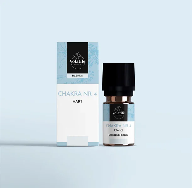 Volatile Chakra olie 4 hart puur 5.00 Milliliter