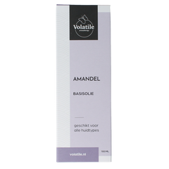 Volatile Amandel basisolie glazen fles 100 Milliliter