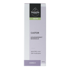 Volatile Castor koudgeperst basisolie bio glazen fles 100.00 Milliliter